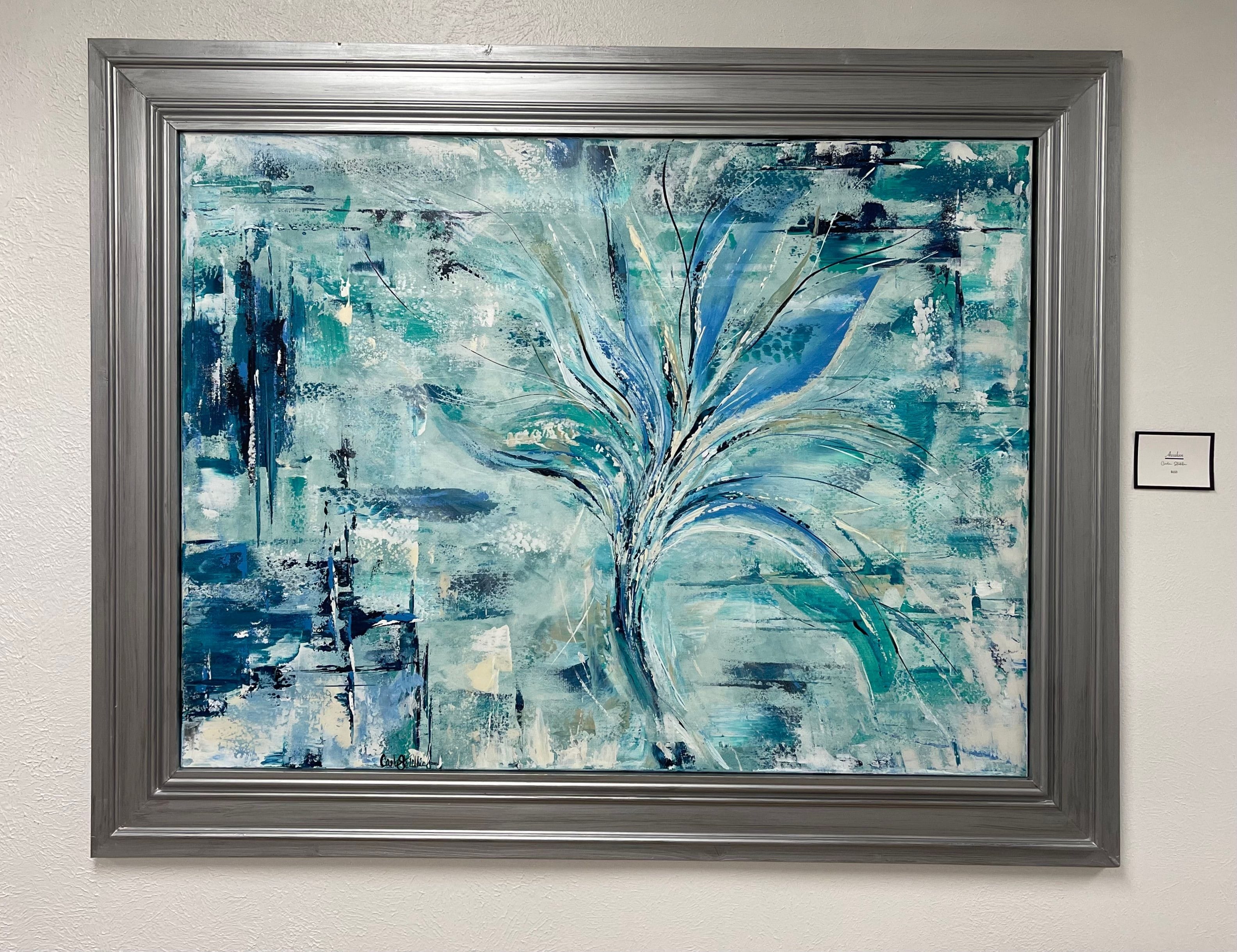 30x40 with custom wood frame
$650
